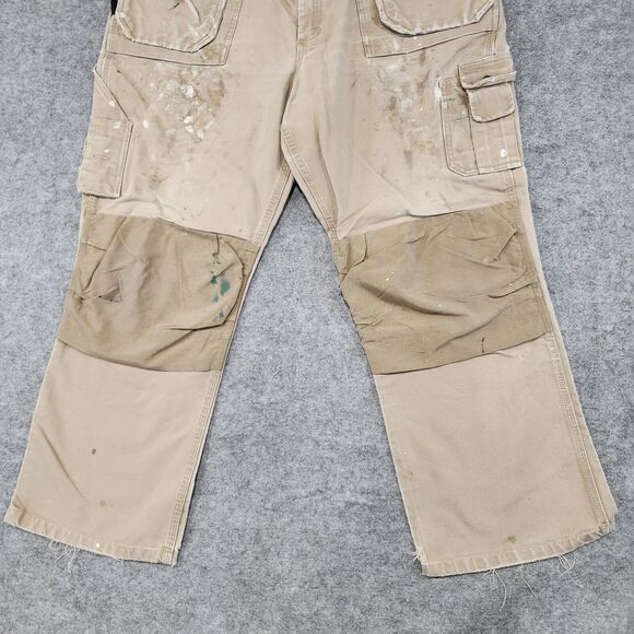 Blaklader Mens 44x32 Canvas WorkWear Double Knee Utility Tools Carpenter Pants - Picture 4 of 16